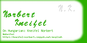 norbert kneifel business card